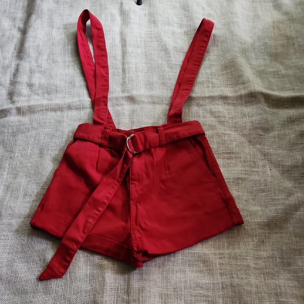 Forever 21 Red High Waist Shorts